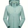 Women's 3-in-1 Outdoor Jacket - Waterproof, Windproof Hard Shell & Fleece Thermal Inner Jacket For Ultimate Warmth & Protection