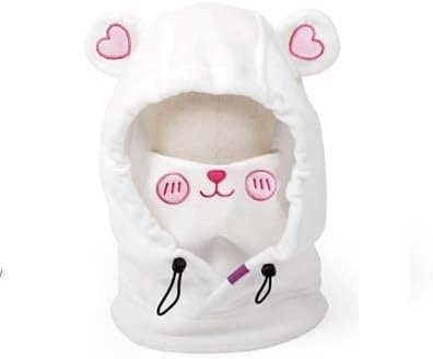 Bear Ski Balaclava Cute Animal Snowboard Face Warmer Winter Snow Sports Accessories Hat Kawaii Snowboard Gear