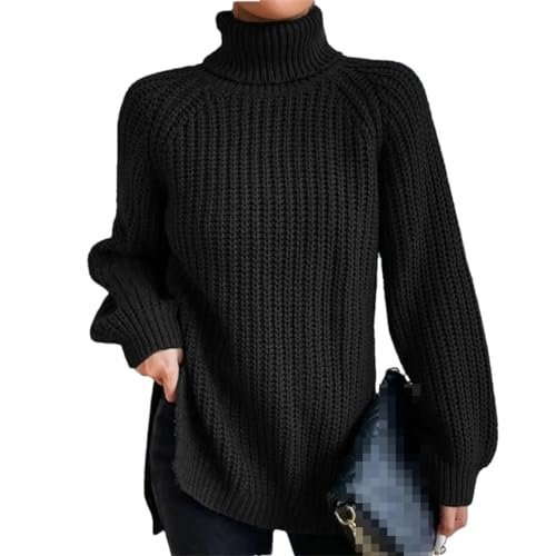 41oUhIOZMXL.jpg Turtleneck Fashion Women Sweater Knitted Slim Top Fashion Leisure Sweaters Ladies Pullovers Knitwear