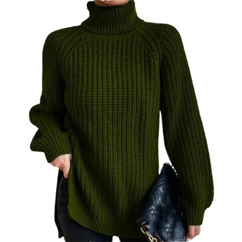 41sFnwa6T-L.jpg Turtleneck Fashion Women Sweater Knitted Slim Top Fashion Leisure Sweaters Ladies Pullovers Knitwear