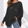 41txYAygEZL.jpg Women Batwing Sleeve Oversized Sweater Crewneck Loose Knit Jumper Casual Comfy Pullover Sweaters Fashion Knitwear