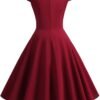 Women's Dress The Population Sexy Solid Color V-Neck Short Sleeve Dress Evening Prom Cocktail Dresses, S-2XL