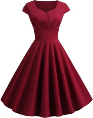 Women's Dress The Population Sexy Solid Color V-Neck Short Sleeve Dress Evening Prom Cocktail Dresses, S-2XL