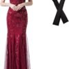 Women Evening Dress 1920s Flapper Cocktail Mermaid Plus Size Formal Gown with Long Gloves