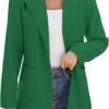 614WVmbag9L._AC_SL1500-1.jpg Women Open Front Blazers Long Sleeve Casual OL Office Slim Buttonless Suit Jacket with Pockets