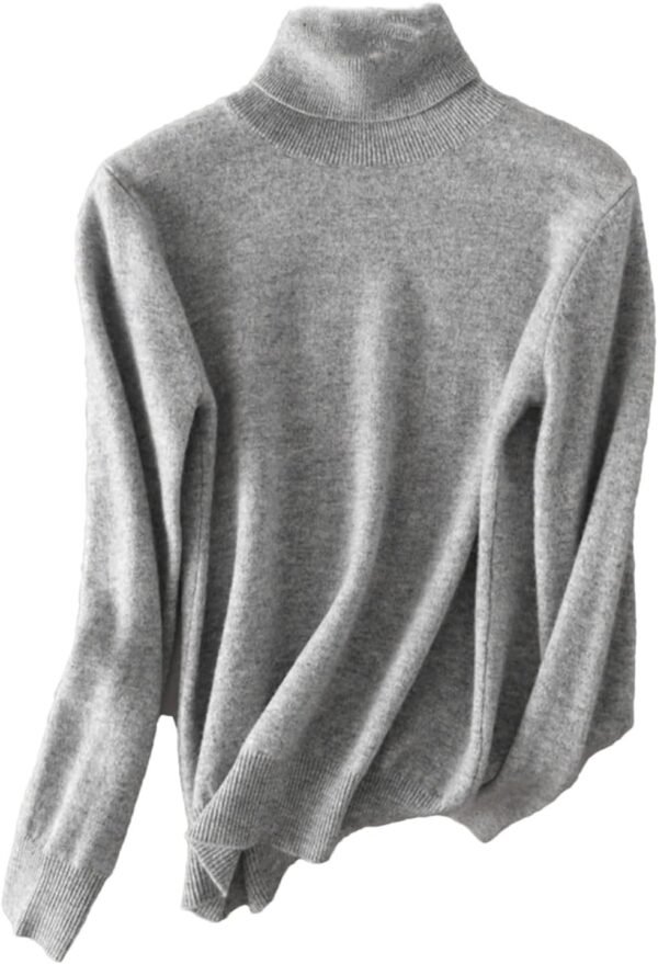 Women Turtleneck Sweater Merino Wool Knitted Pullover Autumn Winter Fashion Warm Knitwears