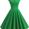 Women's Dress The Population Sexy Solid Color V-Neck Short Sleeve Dress Evening Prom Cocktail Dresses, S-2XL
