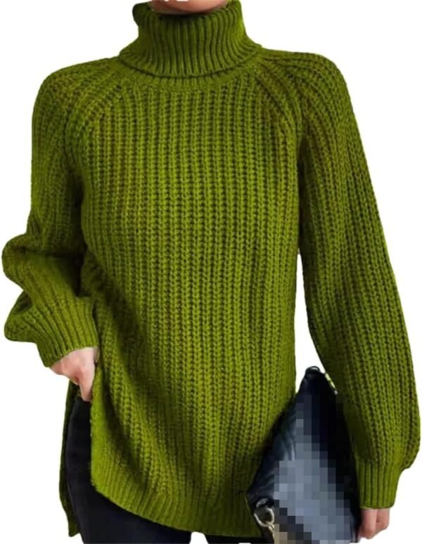 61CroyuLYrL._AC_SL1080.jpg Turtleneck Fashion Women Sweater Knitted Slim Top Fashion Leisure Sweaters Ladies Pullovers Knitwear