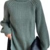 61Ez1Izq4bL._AC_SL1080.jpg Turtleneck Fashion Women Sweater Knitted Slim Top Fashion Leisure Sweaters Ladies Pullovers Knitwear