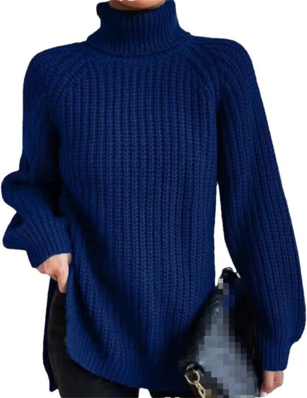 61HHBik3InL._AC_SL1080.jpg Turtleneck Fashion Women Sweater Knitted Slim Top Fashion Leisure Sweaters Ladies Pullovers Knitwear