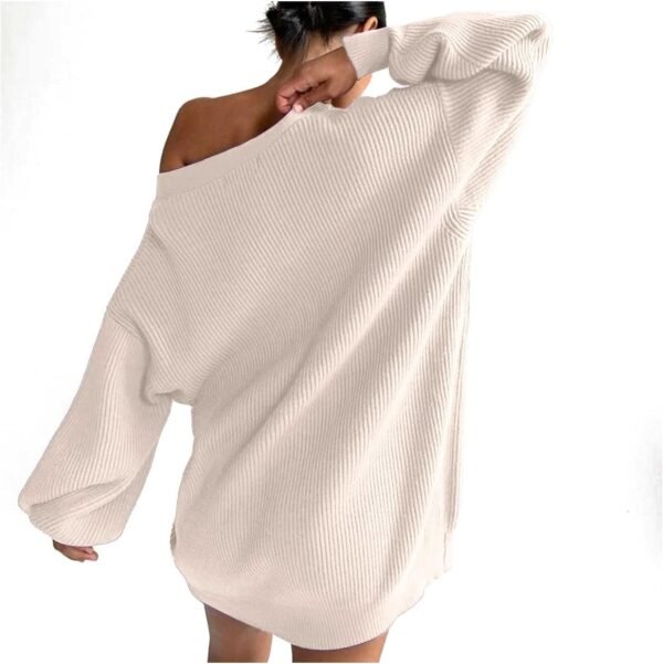 Womens Oversized Sweater Cardigan Fashion Solid Color Knitwear Long Sleeves Pearl Buttons Knit Coat Blouse Tops