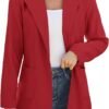 61WJoLyD95L._AC_SL1500-1.jpg Women Open Front Blazers Long Sleeve Casual OL Office Slim Buttonless Suit Jacket with Pockets