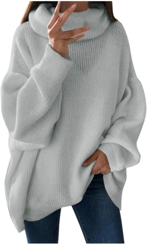 plus Size Fall Jackets for Women Women's Casual Solid Pocket Knitted O-Neck Shoulder Knitwear Sweater Fashion Top