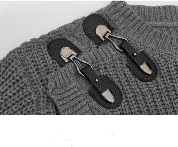 Woman Autumn/Winter Korean Fashion Vintage Design O-Neck Pullovers Long Sleeve Knitwear Loose Tide Y2k Sweater