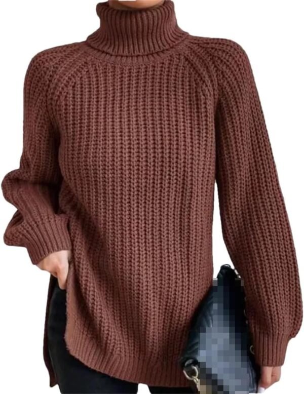 61lPoD8PqhL._AC_SL1080.jpg Turtleneck Fashion Women Sweater Knitted Slim Top Fashion Leisure Sweaters Ladies Pullovers Knitwear