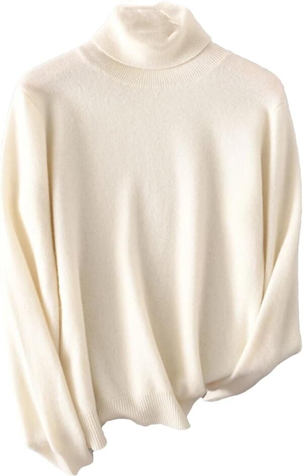 Women Turtleneck Sweater Merino Wool Knitted Pullover Autumn Winter Fashion Warm Knitwears