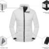 Women's 3 in 1 Ski Jacket Mountain Waterproof Windproof Winter Snow Coat Hike Snowboarding Jackets Hooded Warm Raincoat