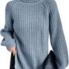 61sCl-MznZL._AC_SL1080.jpg Turtleneck Fashion Women Sweater Knitted Slim Top Fashion Leisure Sweaters Ladies Pullovers Knitwear