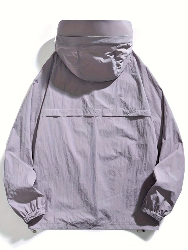 Women's Lightweight Breathable Hooded Sun Protection Jacket, Outdoor Casual Solid Color Beach Cover Up Coat