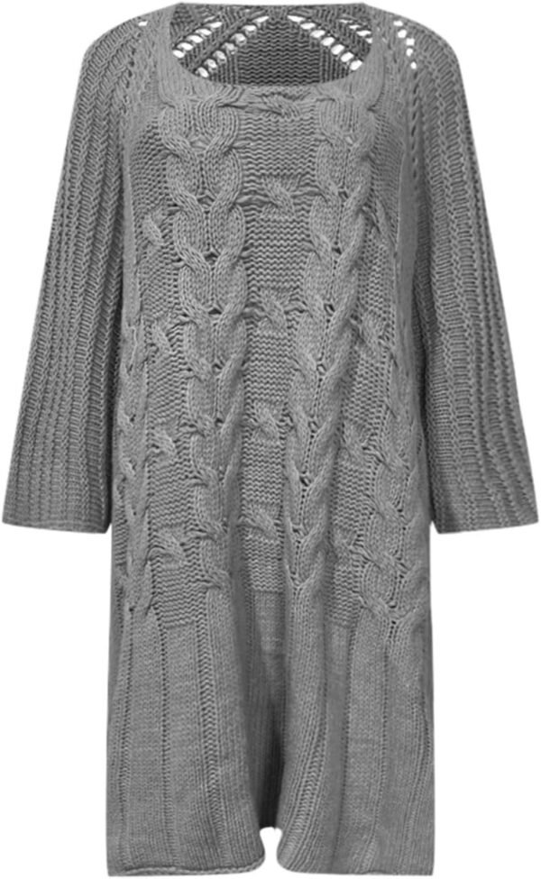 Fall Sweater Women's Knitwear Crewneck Long Sleevel Shawl Cape Sweater 2023 Fashion Pullover Sweater