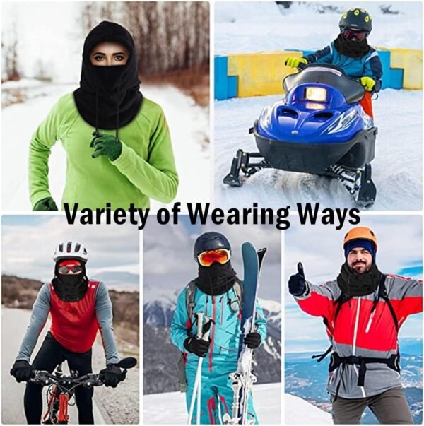 Balaclava Windproof Winter Face Mask Warm Fleece Ski Mask for Men and Women Cold Weather Motorcycle Bike Cycling Neck Warmer