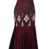 Women Evening Dress 1920s Flapper Cocktail Mermaid Plus Size Formal Gown with Long Gloves