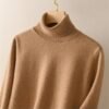 Women Turtleneck Sweater Merino Wool Knitted Pullover Autumn Winter Fashion Warm Knitwears