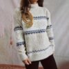 Women Knitwear Sweaters Thickened Long Sleeved Knitted Fall Winter Fashion 2023 Pullover Padded Lounge Crewneck Tops