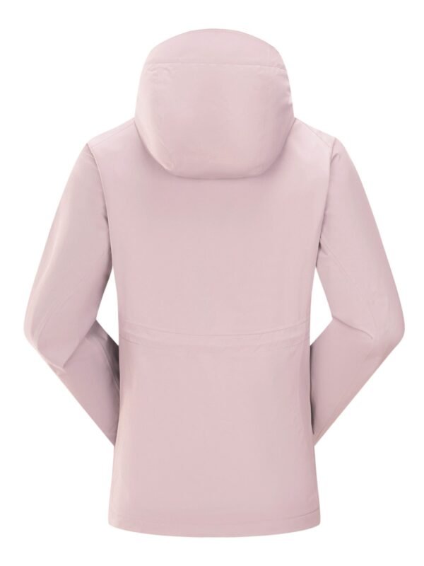 Women's Outdoor Ski Jacket, Long Sleeve Casual Winter Hooded Jacket, Waterproof & Windproof Snow Jacket