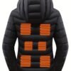 Women's Waterp Resistant Heated Jacket, Long Sleeve Thermal Clothing, USB Electric Heating Coat For Outdoor Camping, Cycling, Fishing, Hiking, Skiing Thermal Wear (Battery Pack Not Included) For Fall & Winter