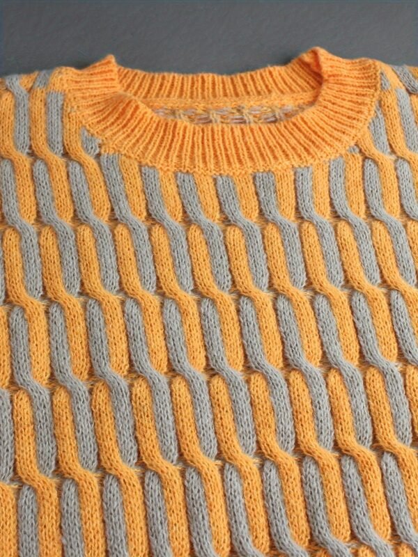 Color Block Long Sleeve Sweater, Casual Crew Neck Pullover Sweater For Winter & Fall, Women's Clothing