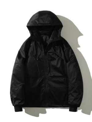 b9886daa4dd9b7a44754e539090cbf86.jpg Drawstring Waterproof Ski Jacket, Thick Thermal Pockets Coat, Women's Clothing