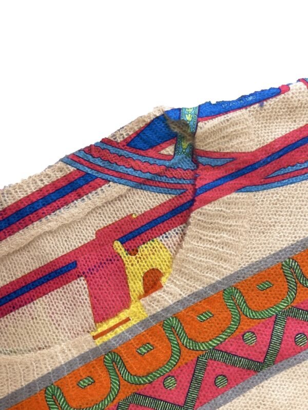 Cartoon Pattern Thin Pullover Sweater, Casual Crew Neck Long Sleeve Loose Sweater, Women's Clothing