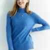 100% Merino Wool Sweater, Thermal Casual Long Sleeve Sweater For Winter & Fall, Women's Clothing