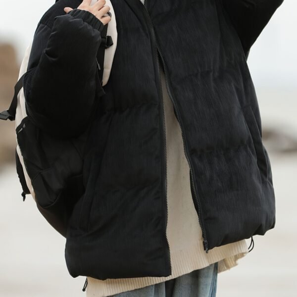 Women's Casual Versatile Warm Stand Collar Puffer Jacket, Winter Sports Outdoor Coat, Women's Clothing